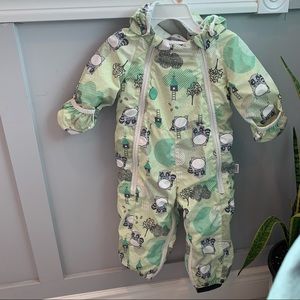 Lassie Lightweight Water Resistant Softshell Jumpsuit overall Detachable Hood